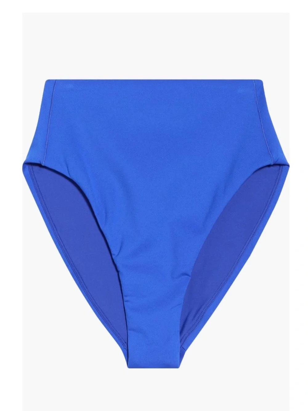 LEFT ON FRIDAY Hi Hi High Waist Bikini Bottoms First Place Blue Sz M NWT